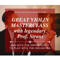 Great violin masterclass with solo opportunity with orchestra