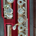 Powell 9K Aurumite Conservatory Flute. Sterling Mechanism, 9K Solid Gold Lip., , ,