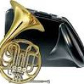 Gold Brass Yamaha with case., ,