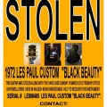 Stolen 1972 Gibson Les Paul "Black Beauty"
