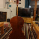 Czech 3/4 Cello with hard shell 3/4 case and bow, , , , ,