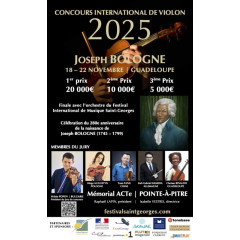 2025 Joseph Bologne International Violin Competition