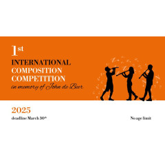 1st International Composition Competition for Clarinet Choirs