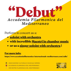 "DEBUT" - Accademia Filarmonica del Mediterraneo 2025