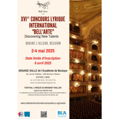 XVI° Concours Lyrique International "Bell'Arte" 2025