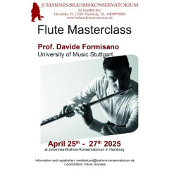 Flute Masterclass with Prof. Davide Formisano in Hamburg