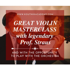 Great violin masterclass with solo opportunity with orchestra