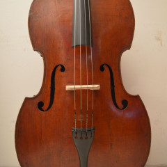 French double bass made by François Jacques Barbé named Barbé Père biginning of XIX Century,