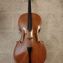 Czech 3/4 Cello with hard shell 3/4 case and bow,