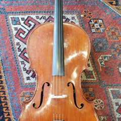 3/4 size cello, German or French, around 1900. Great ringing sound.,