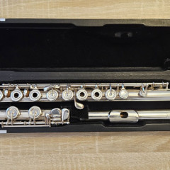 Nagahara Handmade Silver flute 958 14k riser,