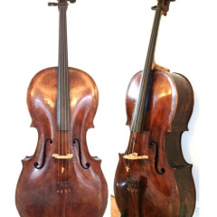 Jacobus Stainer 1663 (per label) German antique cello with beautiful sound,