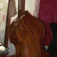 about 100 years old double bass stolen in Prague,