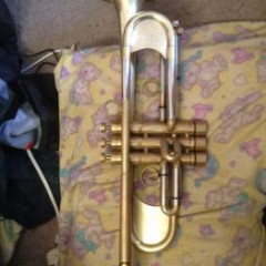 Taylor Chicago Custom trumpet raw brass, unlacquered serial number 917,