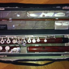 Stolen Flute:Dutch maker Alfred Verhoef's hand made wooden flute.,